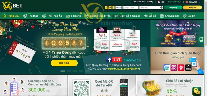 V9bet là nhà cái uy tín với nhiều hoạt động nổi bật